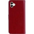 thumbnail image 6 of for Samsung Galaxy A05 Wallet Case for Women, Glitter Bling Diamond PU Leather Folio Cover with Card Slot & Wrist Strap Phone Case for Samsung Galaxy A05 Owl Red, 6 of 16