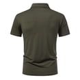 thumbnail image 6 of Dagugfen Dress Shirts for Men Collared Neck Short Sleeve Quarter Button Suit Shirts Business Workwear Pullover Tops with Pocket, 6 of 8