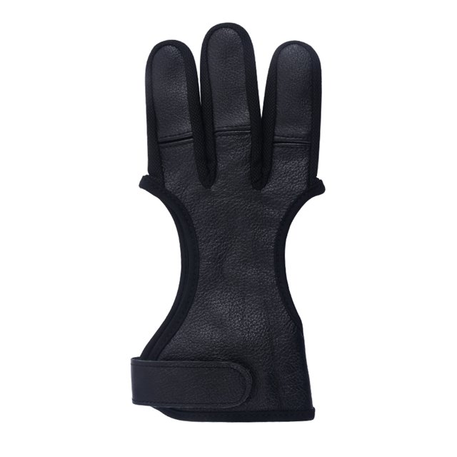 Guante de tiro con arco de piel de tiro Guantes de fusión Protección al aire libre Dedos deportivos Guardia Practicar herramientas para adultos Jóvenes Hombres XL seitruly OD003092-01