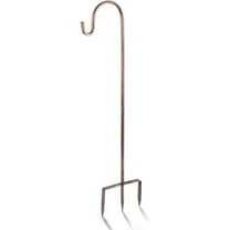 Shepherd Hook 32 inch 1/2 inch Thick Use at Weddings, Hanging Solar Lights, Lanterns, Bird Feeders, Metal Hanger Hook (Bronze,32inch)