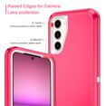 thumbnail image 3 of I-HONVA For Samsung Galaxy S23 FE Case,3-Layer Military Grade Drop Protection Anti-Slip Bumper Rugged Shockproof Dustproof Protection 6.4 inch Phone Case,Pink White, 3 of 7