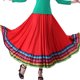 thumbnail image 3 of Faldas de baile estándar nacional de Flamenco mexicano para mujer, traje de baile de salón, baile de Tango, falda larga con volantes de baile folclórico, 3 of 5