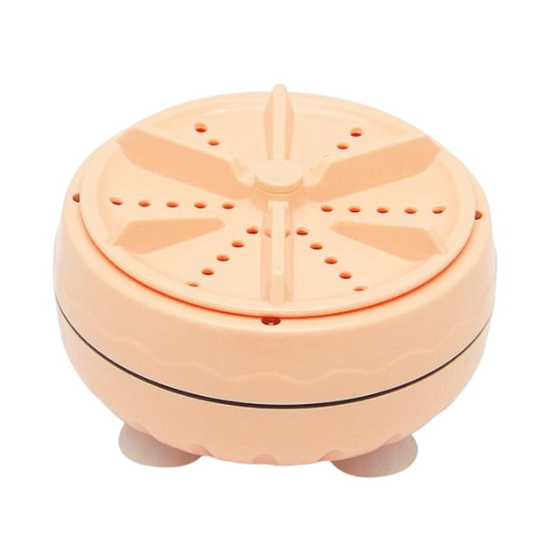Lavadora Giratoria, Lavadora de Equipo de Lavandería, Lavadora de Lavandería Multipropósito, Mini Lavadora, Lavadora para Viajes de Negocios, Habitaci , caja caja transparente rosa Baoblaze minilavadora