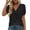 01 Black, variant on 4th of July V Neck Patriotic T-Shirts Women American Flag Print Faith Family Freedom Letter Casual Short Sleeve Tee Tops