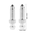 thumbnail image 2 of Car Use Bleed Valve Fork Air Bleed Valve 2Pcs Silver Metal Screws, 2 of 5