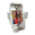 thumbnail image 3 of Pactogo 1.5 lb. Disposable Aluminum Foil Loaf Bread Baking Pan 8" x 4.25" x 2.34" - Made in USA (Pack of 40), 3 of 5