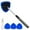 blue, variant on Windshield Cleaning Tool, Car Window Cleaner Windshield Cleaner with 3 Reusable and Washable Microfiber Pads and Extendable Handle Auto Inside Glass Wiper Kit