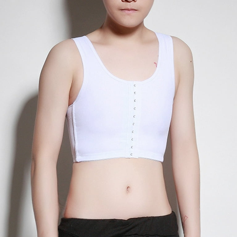 Wozhidaoke Bras for Women Breathable Chest Binder Short Corset Vest Elastic  Sport Bra Sleeveless Tops Tank Underwear Women