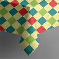 thumbnail image 5 of Multi Color Checkerboard Checkered Pattern Square Tablecloth,Waterproof Square Table Cover,Wipeable Spillproof Washable Table Cover for Home Kitchen Party Decor 42"X42"(107x107cm), 5 of 6