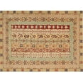 thumbnail image 1 of Ahgly Company Indoor Rectangle Traditional Yellow Orange Persian Area Rugs, 8' x 10', 1 of 6