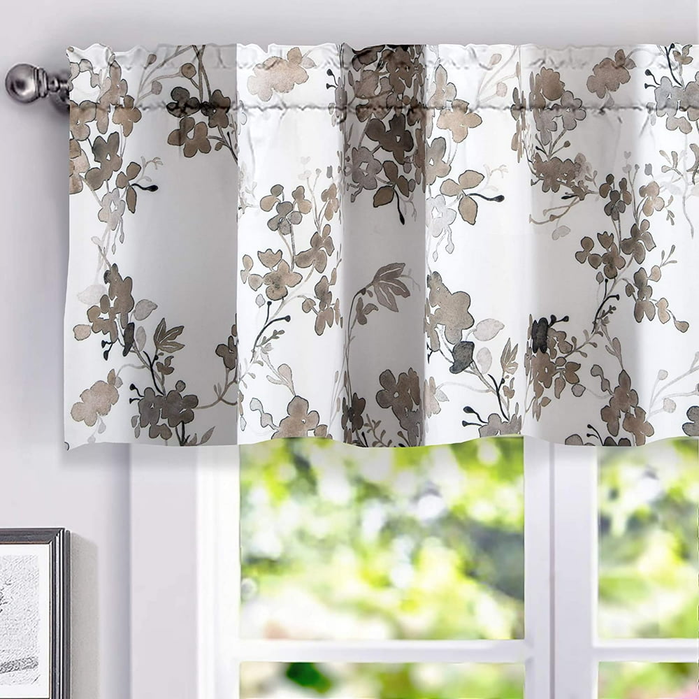 DriftAway Watercolor Floral Botanical Lined Thermal Insulated Window