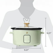 Beautiful 4Qt Slow Cooker with Touch-Activated Display, Sage Green by Drew Barrymore
