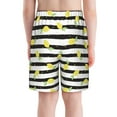 thumbnail image 3 of Cauagu Lemon_1 Print Swim Trunks for Men,Youth Boys Swim Shorts Compression Liner Beach Shorts Boys' Swimming Shorts 7-20 Years Bathing Suit-Medium, 3 of 7