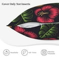 thumbnail image 5 of DouZhe Velvet Decorative Throw Pillow Covers Set of 2, Soft Square Cushion Cover with Invisible Zipper Hawaiian Pineapple Skull Printing, 16"x16", 5 of 7
