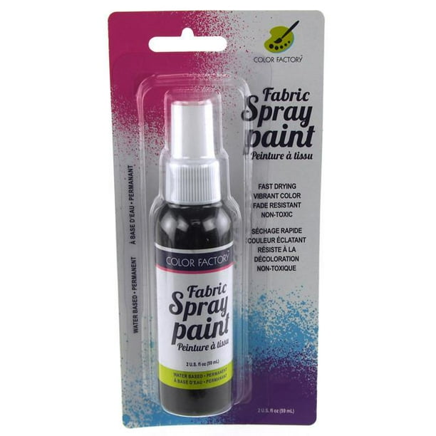 Fabric Color Spray Paint, 59mL, 5inch, Black