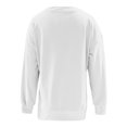 thumbnail image 4 of JGGSPWM Womens 2024 Fashion Sweatshirts Side Split Zipper Oversized Sweatshirt Basic Tops Long Sleeve Fall Casual Lightweight Pullovers White M, 4 of 6
