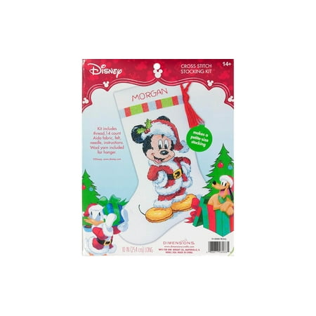 UPC: 0088677089665 | Dimensions Cross Stitch Kit Stocking Mickey