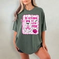thumbnail image 6 of Comfort Colors Breast Cancer Awareness Shirt – In October We Wear Pink, Coquette Halloween Pink Ghost Tee, Preppy Pink Ribbon Support T-Shirt, 6 of 8