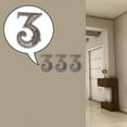 thumbnail image 4 of Placa de Puerta de Dígitos con Efecto, Número de Dirección, Etiqueta, Números, Placa de Puerta para Habitación de Hotel Exterior, Cafetería , 3 C-3 Fernando Números de dirección, 4 of 8