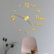 thumbnail image 4 of Pegatina de espejo de reloj de pared casera sin marco - Reloj silencioso silencioso de 12" sin tic-tac para decoración del hogar y oficina, esfera autoadhesiva de acero inoxidable con números de, 4 of 5