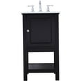 thumbnail image 4 of Elegant Decor Metropolis 19" Single Marble Top Bathroom Vanity in Black, 4 of 14