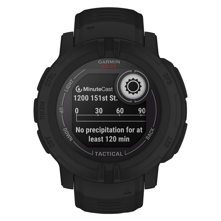 Garmin Instinct 2 Solar, Tactical-Edition, GPS Outdoor Watch, Solar Charging Capabilities, Multi-GNSS Support, Trackback Routing, Black Garmin Instinct 2 Solar, Tactical-Edition, GPS Outdoor Watch, Solar Charging Capabilities, Multi-GNSS Support, Trackback Routing, Black