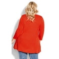 thumbnail image 3 of Avenue Women's Plus Size V Neck Swing Top, 3 of 6