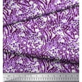 thumbnail image 2 of Soimoi Purple Poly Georgette Fabric Leopard & Wild Animal Skin Printed Craft Fabric by The Yard 52 Inch Wide, 2 of 3