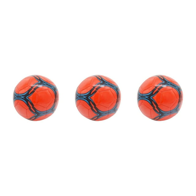 Youkk Dernier Ballon de Soccer - Résistant à l'Usure et Durable Entraînement Portable Grand Gamme Application Ballon Officiel Ballon de Soccer Épaissi Rouge type 5 3Ensemble