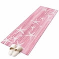 thumbnail image 2 of Kitchen Runner 2 x 6 Ft, Pink Coastal Non-Slip Residential Carpet, Summer Ocean Waves Ombre Sea Starfish Indoor Crawling Mats Runner Rugs for Living Room/Dining Room/Bedroom, 2 of 9