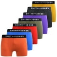 thumbnail image 1 of Smith & Jones Mens Tevin Boxer Shorts (Pack of 7), 1 of 5