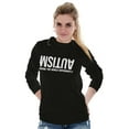 thumbnail image 4 of Autism Seeing the World Differently Plus Size Long Sleeve Graphic Tee Shirt Brisco Brands 3X, 4 of 5