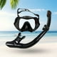thumbnail image 3 of Juego de esnórquel Máscara de buceo de natación Paquetes de esnórquel Equipo de correa ajustable para entrenamiento de buceo al aire libre Negro shamjiam Equipo de snorkel seco, 3 of 8