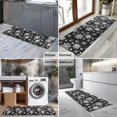 thumbnail image 2 of Black Christmas Snowflake Pattern Kitchen Rug Mat,Kitchen Runner Rugs Non Skid Washable,Decorative Kitchen Floor Mats for Kitchen,Sink,Laundry,17"X47", 2 of 5