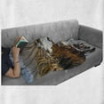 thumbnail image 6 of Big Sur Soft Flannel Fleece Throw Blanket, Panorama Photo of California Sunrise in Rocky Clift and Waves in Rough Ocean, Cozy Plush for Indoor and Outdoor Use, 60" x 80", Multicolor, by Ambesonne, 6 of 6
