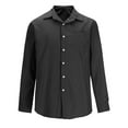 thumbnail image 3 of Brglopf Button Down Shirts for Men Solid Color Long Sleeve Casual Shirts Slim Fitted Comfy Turn Down Collar Shirt with Pocket, 3 of 5