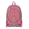 thumbnail image 3 of Large Boho Mandala Floral Backpack with Laptop Compartment, Stylish Bookbag for College School, Durable Nylon Daypack for Commute, Perfect Gift, 3 of 5
