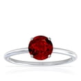 thumbnail image 1 of GemsNY July Birthstone - Dainty Round Four Prong Ruby Solitaire Ring (Grade - AAAA | 0.65cts.), 1 of 4