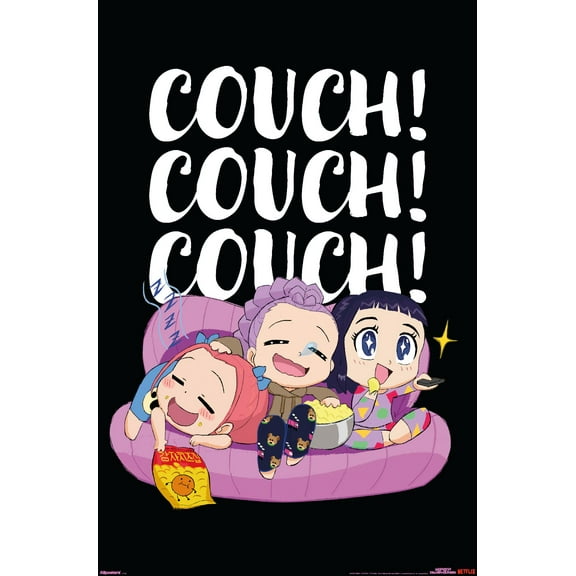 Netflix KPop Demon Hunters (2025) - Huntrix Chibi Couch Wall Poster, 22.375" x 34"