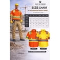 thumbnail image 5 of Premium Class 3 High Visibility Hi Vis Safety Shirt - Half Sleeve - 65%C35%N - 6 oz (4X-Large, Bright Orange), 5 of 5