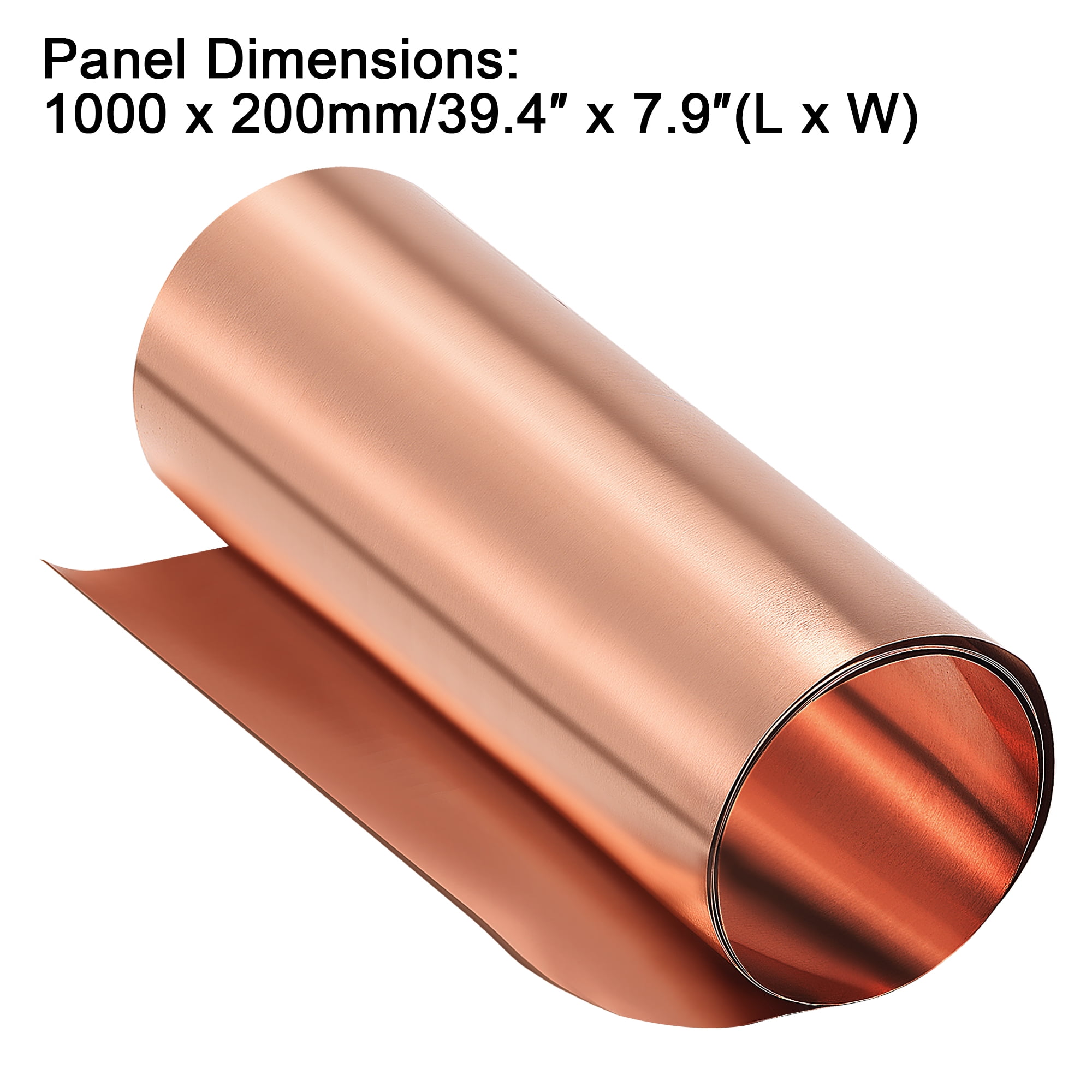 1pcs 99.9% Pure Copper Cu Metal Sheet Foil Plate Strip 0.03mm x 100mm x 1000mm 