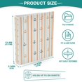 thumbnail image 3 of FORMRS 3 Ring Binder with Pockets 1.5" D-Rings Clip Board 200 Sheets Capacity, Beige Nautical Pattern, 3 of 8