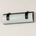 thumbnail image 2 of Clutch 1 - Light Black Modern Glass And Steel Wall Sconce, 2 of 5
