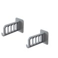 thumbnail image 2 of Soporte De Para Rack De Ropa Plegable Autoadhesivo De Montaje En Pared De 2 Piezas Gris Colco Almacenamiento en el hogar, 2 of 8