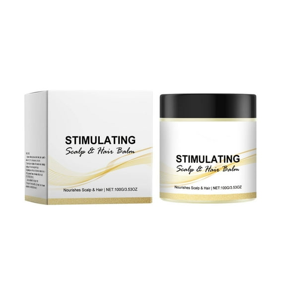 HHBEAUTY Stimulating Scalp and Hair Balm, Nourishes Scalp & Hair, Shea Butter and Mango Butter Blend