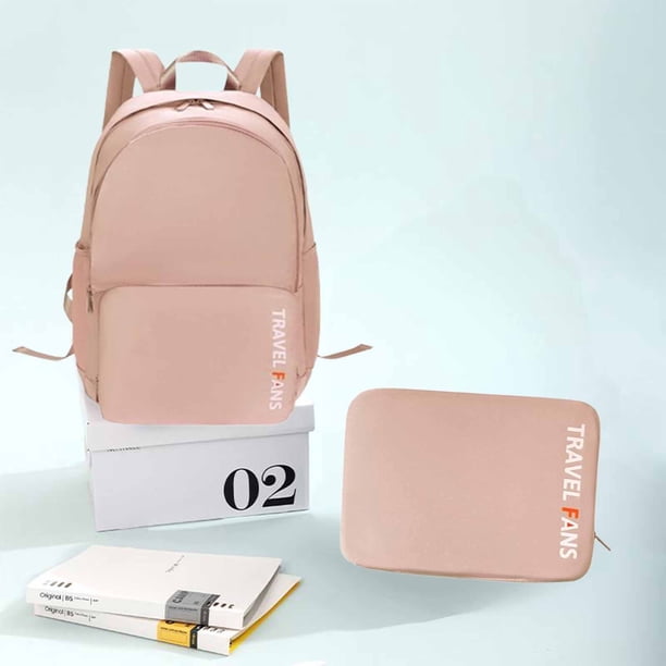 Ofertas Increíbles, Nueva mochila ligera de moda, plegable doble, de gran capacidad, para estudiantes, mochila de viaje, bolso de hombro, mochilas Akmoler