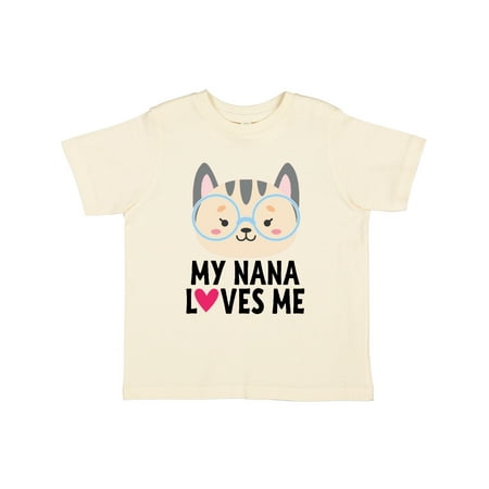 

Inktastic Nana Loves Me Grandchild Gift Toddler Toddler Girl T-Shirt