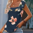 thumbnail image 6 of Raeneomay Ladies Graphic Tees Womens Tops Women's Casual Printed Short-Sleeved Neck Tops Blouse, 6 of 6