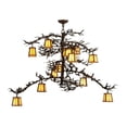 thumbnail image 2 of Meyda Tiffany 147539 Pine Branch Valley View 12 Light 42" Wide Chandelier - Cafe-Noir, 2 of 5