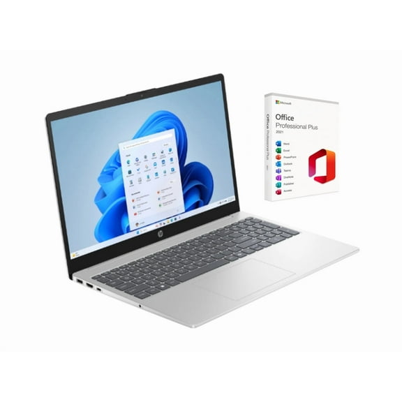 HP 15.6 inch FHD IPS Touch Display | AMD Ryzen 7 7730U(Beat Intel Core 7 150U) | AMD Radeon graphics| Silver | Webcam | 16GB RAM | 1024GB SSD | Windows 11 Pro | Bundle with Office 2021